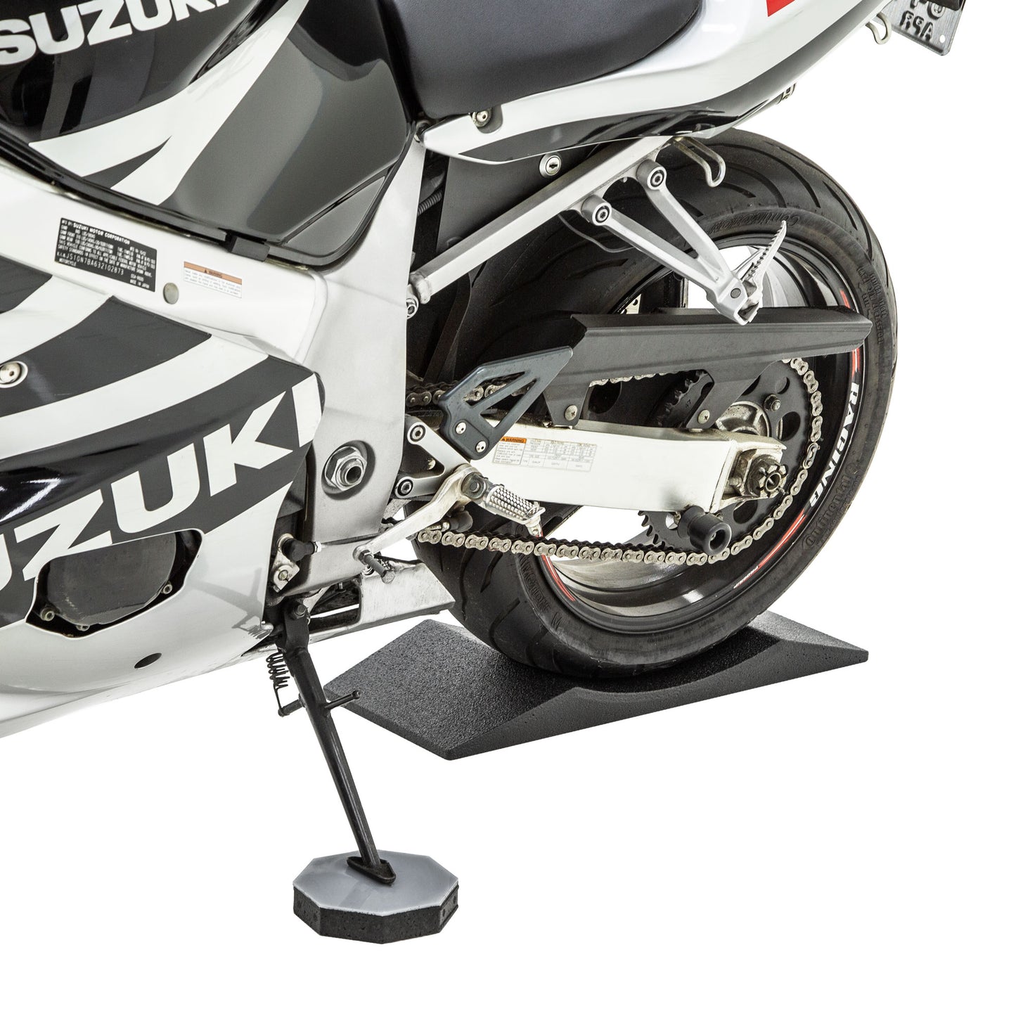 FlatStoppers - Motorcycle (Set of 2 plus hexagonal puck stand)