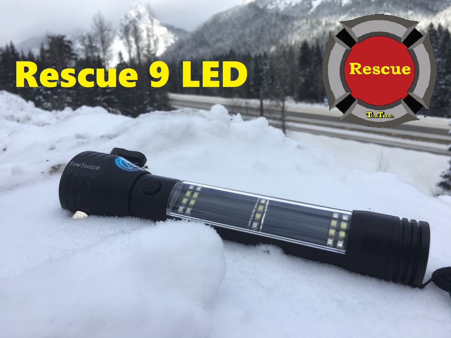 Rescue 9 Emergency Torch (9-in-1 Multifunctional)
