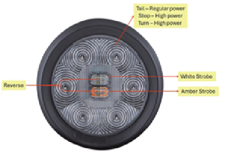 4″ & 6.5″ STT lights with Amber/White Strobe & Backup