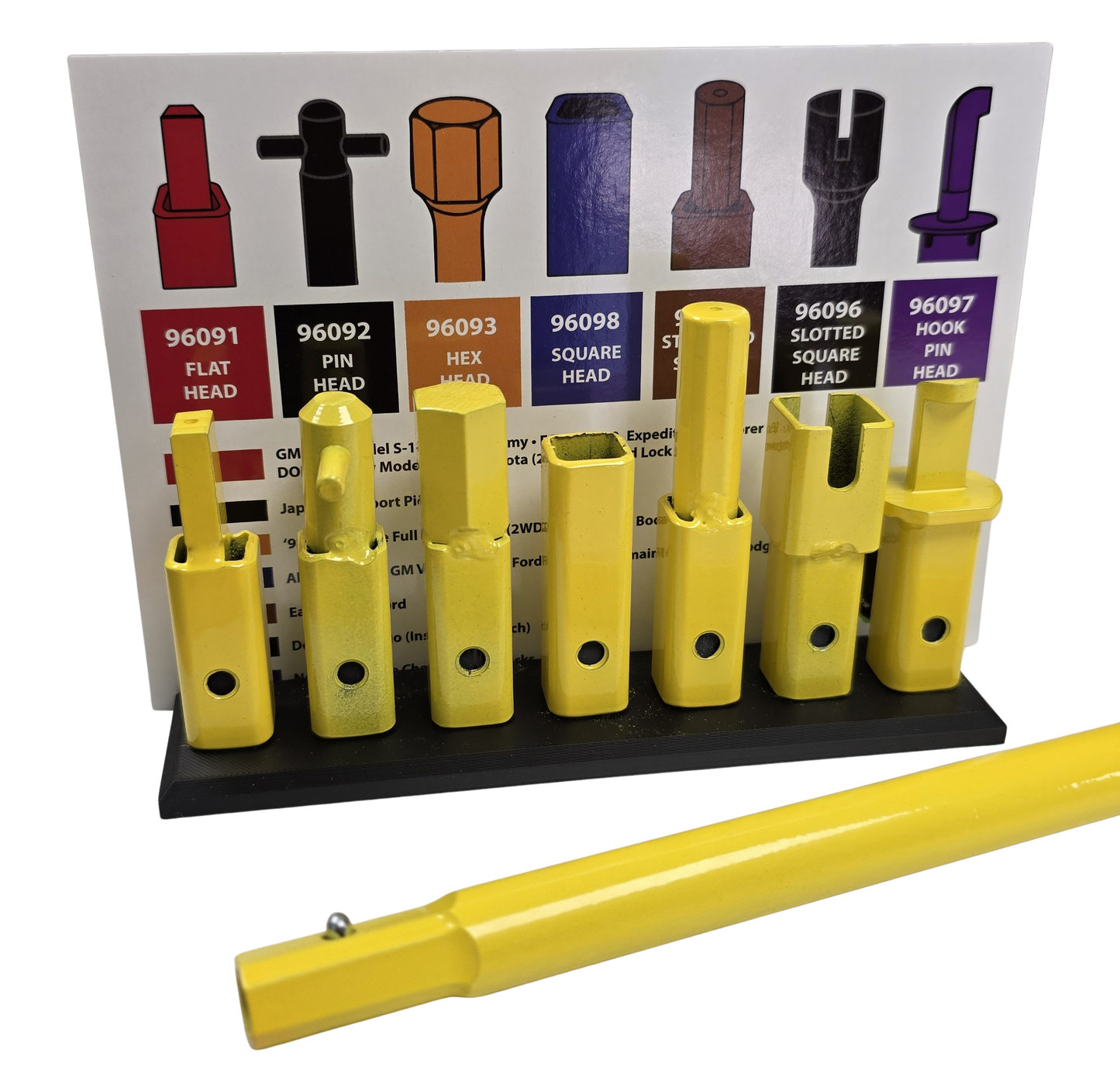 Universal 7-Piece Spare Tire Removal Tool Set (Newest Design) – MADE IN AMERICA