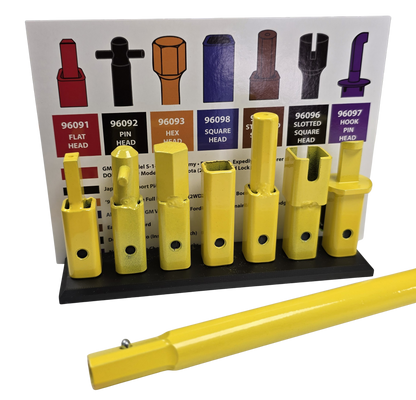 Universal 7-Piece Spare Tire Removal Tool Set (Newest Design) – MADE IN AMERICA