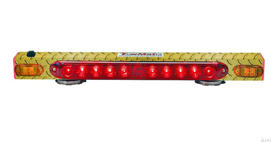 21" 'Yellow Diamond Plate' Wireless Tow Light