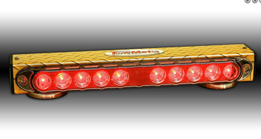 17" 'Yellow Diamond Plate' Wireless Tow Light