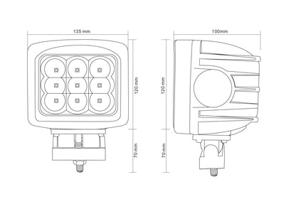 LED Heavy Duty 90-Watt Flood Light
