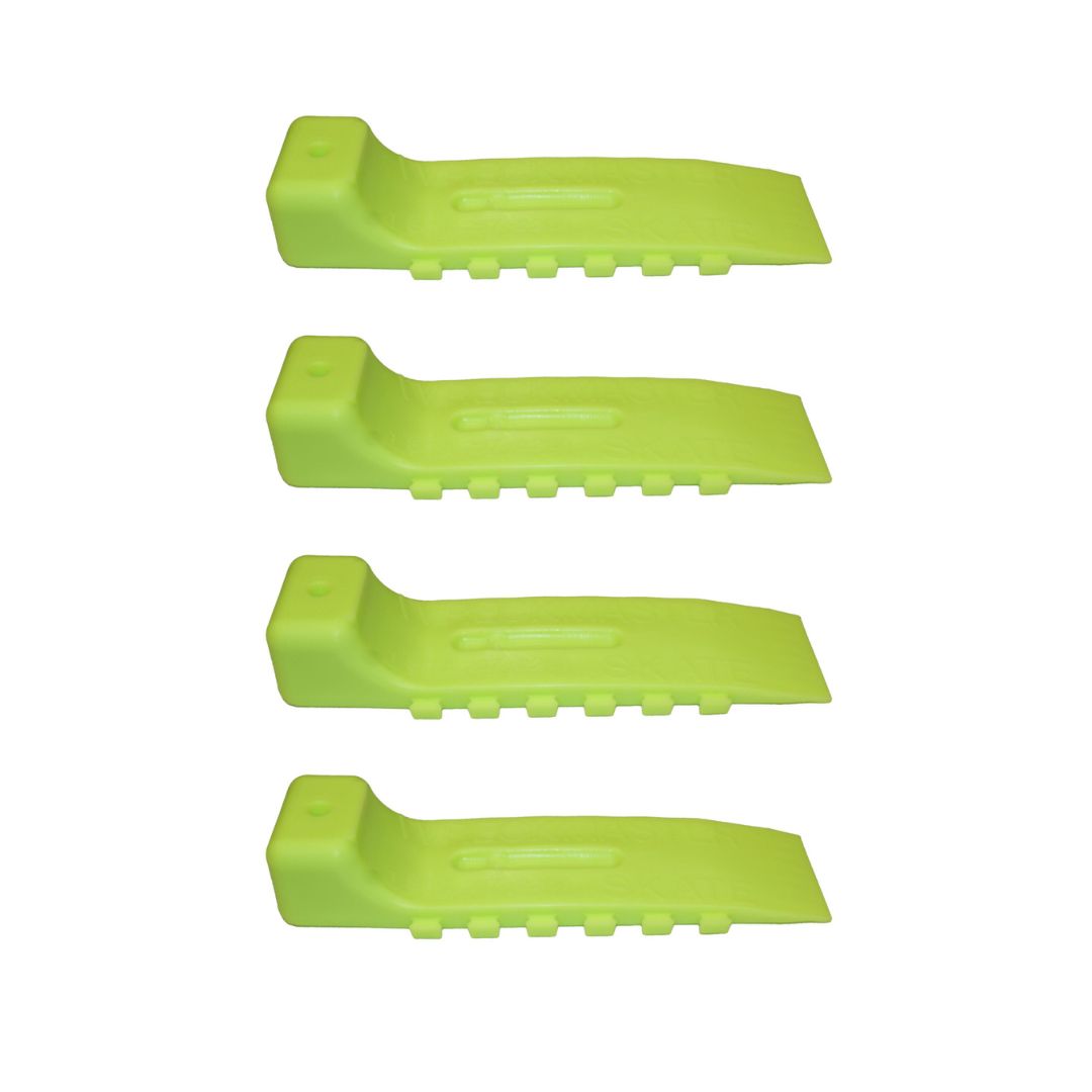 WreckMaster Neon Green Interlocking Tire Skate (Set of 4)