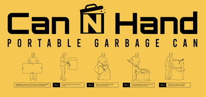 B/A Products  Can-N-Hand Portable Garbage Can