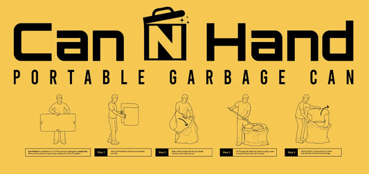 B/A Products  Can-N-Hand Portable Garbage Can
